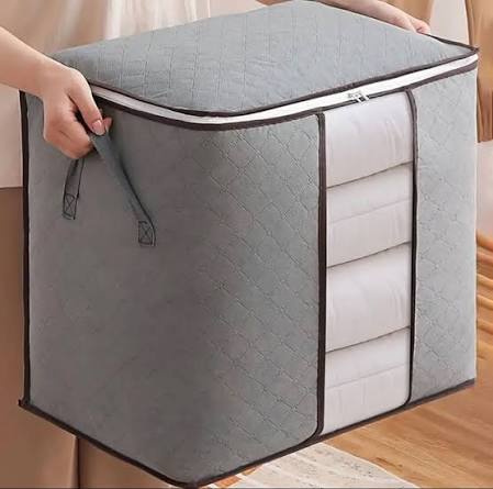 pack of 3-Improved Quality LARGE Storage Bags FOR SHIRTS CLOTHS AND BLANCKETS DOUBLE ZIPPER Organizer Ratings 8258